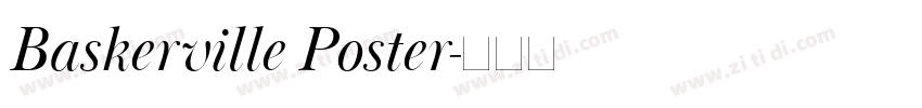 Baskerville Poster字体转换